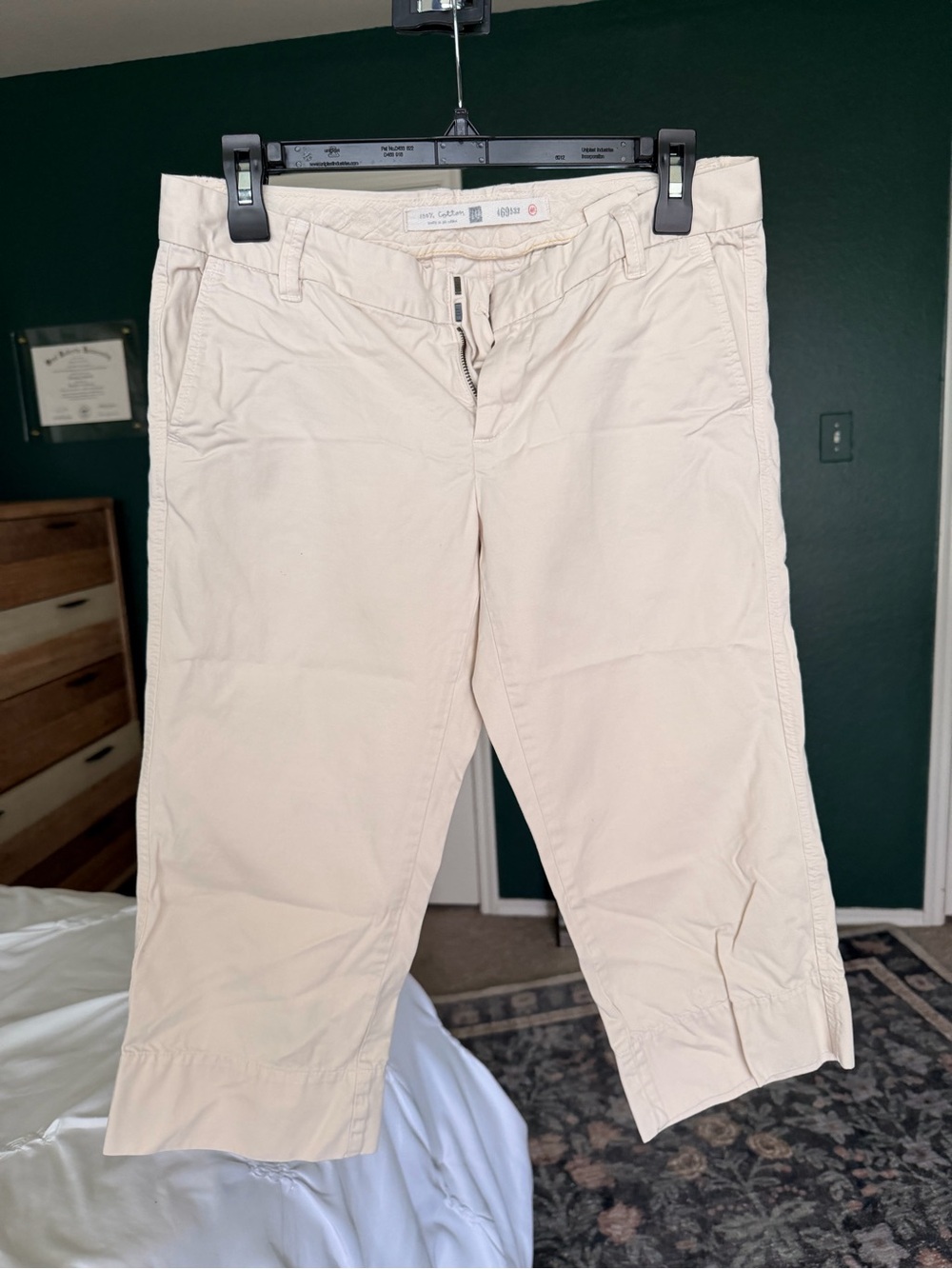 GAP Light Beige Cropped Chino Trousers